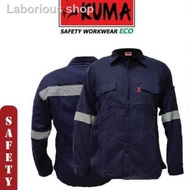 ✕Slim Fit ECO Safety Jacket WORKWEAR Baju Kerja Keselamatan