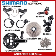 Shimano GRX RX810 Groupset 2x11 Speed Road Bike Disc Brake R8000 170mm 50-34T Crankset RX810 Shifter