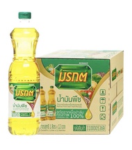 ยกลัง 12 ขวด น้ำมันปาล์มตรามรกต/เกสร/โอลีน/โบนัส/หยก ขวดละ 1 ลิตร น้ำมันพืช