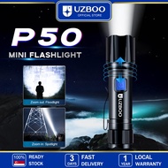 UZBOO Flashlight LED Torch Light Telescopic Focus Flashlight Portable