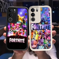 Q-59 Fortnite Black white Case for VIVO IQOO Z9 Y200 U5X T3 Y300 Y19S Pro Lite 5G