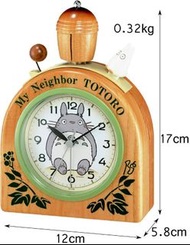 全新 日版 TOTORO 龍貓 左邊不停敲打 木鈴音 鬧鐘 12 x 17cm 宮崎駿 Ghibli 吉卜力 Rhythm Clock