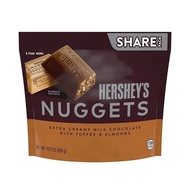 Socola sữa hạnh nhân Hersheys Nuggets Extra Creamy Milk Chocolate With Toffee And Amonds gói 286gr c