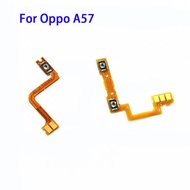 สำหรับปุ่มคีย์ด้านข้างพลังงาน Oppo A57ระดับเสียงสายเคเบิลงอได้สวิตช์ปิดสายเคเบิลงอได้อะไหล่ซ่อม