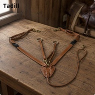 Horse Breastplate - Bovine Leather, Durable Chest Strap for Riders & Training