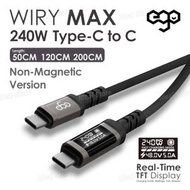 WIRY MAX 240W Type-C to C 極速數據線 (50cm)｜Type-C充電線｜USB-C充電線｜數據線｜快充線