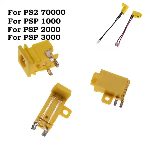 1pcs For PSP 1000 2000 3000 Power Charger Port Outlet Power Charge Jack Connector For PS2 70000 PSP2