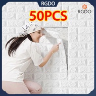 BIG 50PCS 3D Wallpaper Brick Wall Sticker Foam Self Adhesive Wall Panel Wall Decor Waterproof