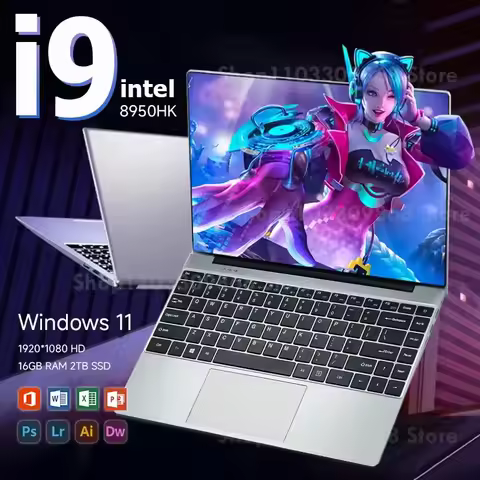 New Arrival Windows 11 i9 Laptop Intel Core i9 8950HK Gaming Laptops 16GB DDR4 1TB SSD Notebook PC G
