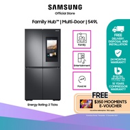 Samsung Multi-door Family Hub ™ Refrigerator, 549L, Energy Rating 2 Tick RF65A9771SG/SS - Fridge