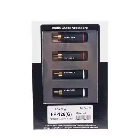 FURUTECH FP-126(G) RCA Connector plug Rhodium/Gold Plated FP-126 (R) PCOCC central pin hifi hi-end O
