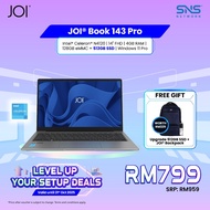 [FREE] JOI Book 143 Pro (N4120,4GB,128GB eMMC,Integrated,14”,W11Pro)