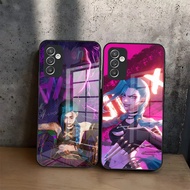 JinX _ League of legends graffiti Phone Case Glass for Samsung Galaxy S20 S21 S22 S24 S23 S24FE Ultr