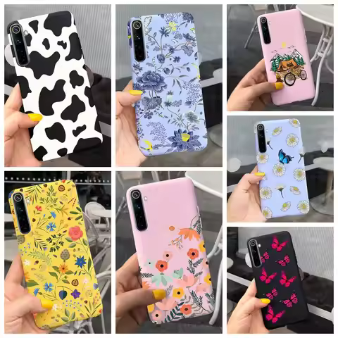 For Realme 6 6 Pro Case Cute Milk Cow Flower Patterns Soft Back Cover For OPPO Realme 6 6S 6Pro RMX2