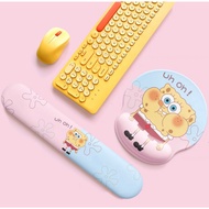 【ZG】2 in 1 Ergonomic Set, Wave Keyboard Wrist Rest and Mouse Pad Wrist Support,  Rebound Memory Foam