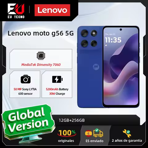 Global Version Lenovo moto g56 5G Motorola g56 5G MediaTek Dimensity 7060 6.72inches 120Hz display 5