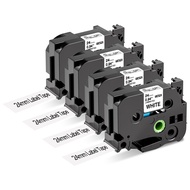 TZe-251 TZ Tape 24mm 0.94 Laminated White Replace for Brother Label Maker Tape TZe251 TZ-251, Ptouch