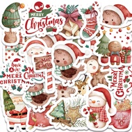 46 PCS PVC Merry Christmas Cute Holiday Gift Sealing Sticker Student DIY Stationery Decoration Stickers Suitable for Photo Albums, Diaries, Cups,Mobile Phones, Laptops,Scrapbooks