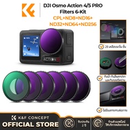 K&F CONCEPT 6PCS Action Camera Filter Set(CPL+ND8+ND16+ND32+ND64+ND256)Circular Polarizing Filter Ne