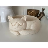 CUTE CAT SOAP PLACE MULTIFUNCTIONAL CAT ORGANIZER GRUMPY CAT BOWL FOOD PLACE SOAP DISPENSER SOAP HOL
