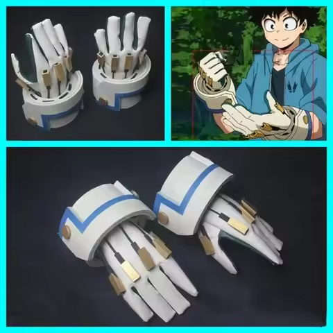 Anime My Hero Academia Midoriya Izuku Deku Bakugou Katsuki Cosplay Gloves Armour Armor Carnival Cosp