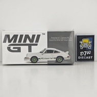 Mini GT MGT 801 Porsche 911 Carrera RS 2.7 White with Green Livery