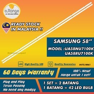 UA58NU7100K / UA58RU7100K SAMSUNG 58" LED TV BACKLIGHT (LAMPU TV) UA58NU7100 58NU7100K UA58RU7100 58
