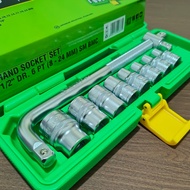 Tekiro 10-Piece Socket Wrench Set 8-24mm - Complete Socket Wrench Set Tekiro Socket Wrench/