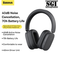 Baseus Original Bowie H1 Headphone Wireless Bluetooth 5.2 ANC Active Noise Cancelling Head Phone Ori