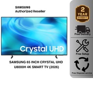 (FREE DELIVERY) 2026 Samsung 65 lnch 4K UHD Smart TV with Crystal Processor UA65U8000HKXXM 65U8000F