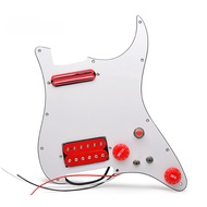 Alnico 5 Prewired ST Pickguard Coil Splitting Pickguard HH(Mini Humbucker+Humbucker) Loaded Pickguar