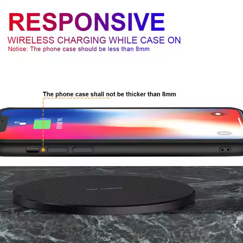 10W Fast Wireless Charging for Apple iPhone X VIVO V21e 5G Samsung Note 9 Samsung Galaxy A32 4G OPPO