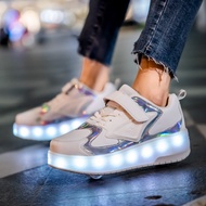 Heelys Children's Luminous Skates For Boys And Girls Children The Skating Sneakers With Skateboard L