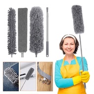 4 In 1 Microfiber Duster Set Extractable 280cm Extra Long Handle Ceiling Fan Wall Corner Bendable Brush Head Cleaner