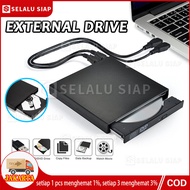 DVD Drive Eksternal Slim Portable Optical Drive Writer Burner Rewriter CD ROM Drive / DVD RW Externa