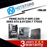 PWP ASUS PRIME X670-P WIFI-CSM DDR5 ATX & AMD RYZEN 7 7700X PROCESSOR