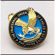 New design and improved Eagles Pin, Embossed The Fraternal of eagles pin, Eagles Pin