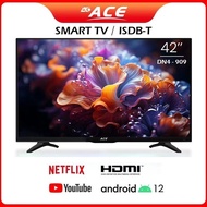 ♩ACE 42 UHD Smart Google TV (Android 12, Netflix, Youtube, Chromecast, ISDB)✴