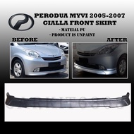 PERODUA MYVI 2005-2007 GIALLA FRONT SKIRT LIP ORIGINAL SKIRT BODYKIT (MATERIAL PU)