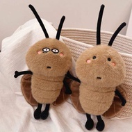Lichee1 Plush Cockroach Keychain Funny Cockroach Fake Doll Keychain Prank Toy