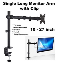 SM M051 10 - 27 inch Single Computer Long Monitor Arm TV Mount Arm Stand Bracket Desktop DS90 F80 2898.1 , 2734.1
