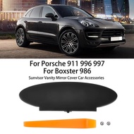 Sun Visor Vanity Mirror Cover Black Replacement Parts Fit For Porsche 996 997 911 Carrera 986 Boxste