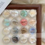 QJforu Miracle Meow Manicure Ultra-Thin Thick Shell Slices Abalone Shells Colorful Manicure Shells M