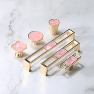 Light Luxury Cabinet Handle Gold Pink Drawer Handle Modern Simple Cabinet Knobs And Handles