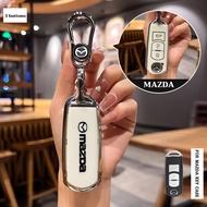 3ปุ่ม เคสกุญแจรถ Mazda เคสกุญแจรีโมทรถยนต์ mazda 2 cx-5 เคสกุญแจรถยนต์ mazda3 cx30 cx-3