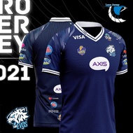 NEWEST EVOS GAME JERSEY 2021 FULL PRINTING FREEFIRE FF ML PUBG AOV GAME (free nickname)