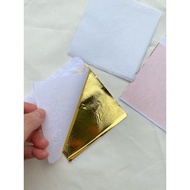 Gold foil leaf foil paper gold foil paper 8x8cm non edible