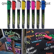 QINJUE Whiteboard Pen, Erasable LED Writing Board Liquid Chalk Marker Pen,  Fluorescent Marker Glass