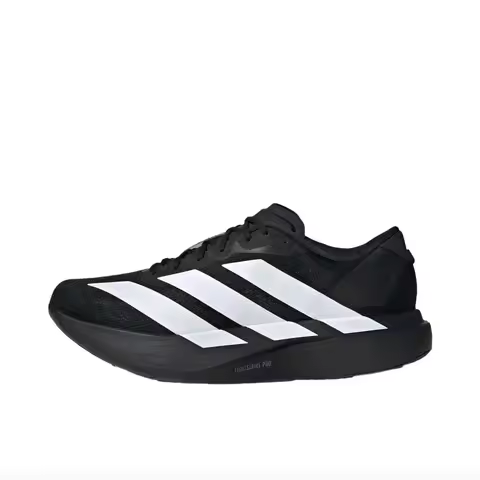 Adidas Adizero Evo SL Men's Running Shoes, Wear Resistant, Fashionable, Low Cut Sneakers, Black/Whit