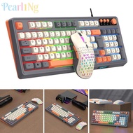 PEARLTH RAIKU T98 Keyboard, 98 Key Layout  Lighting Keyboard Mouse Set,  Backlight Rainbow Color Lum
